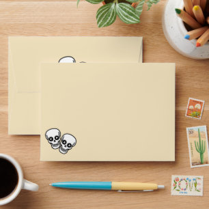 Dia De Los Muertos Skeleton Couple Envelope