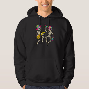 Dia De Los Muertos Skeleton Dancing Skull Day Of T Hoodie