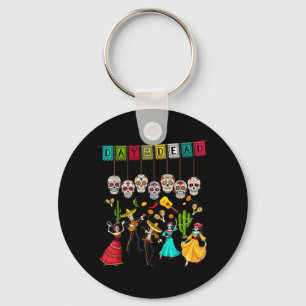 Día De Los Muertos Skeleton - Mexican Day Of The Key Ring