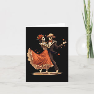 Dia De Los Muertos Skeletons Dancing Mexican Day O Card