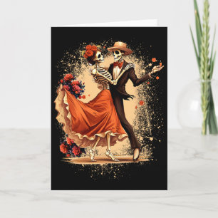 Dia De Los Muertos Skeletons Dancing Mexican Day O Card