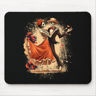 Dia De Los Muertos Skeletons Dancing Mexican Day O Mouse Mat