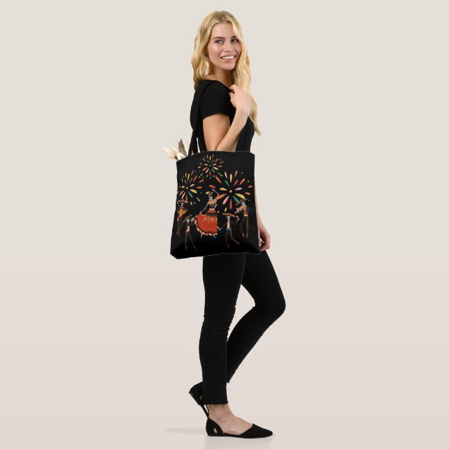 Dia De Los Muertos Skeletons  Tote Bag (On Model)