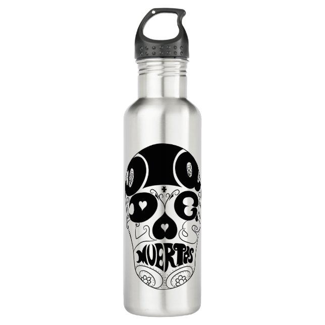 Dia De Los Muertos Skull Bottle (Front)