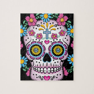 Dia de los Muertos Skull Jigsaw Puzzle