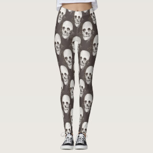 dia de los muertos skull leggings
