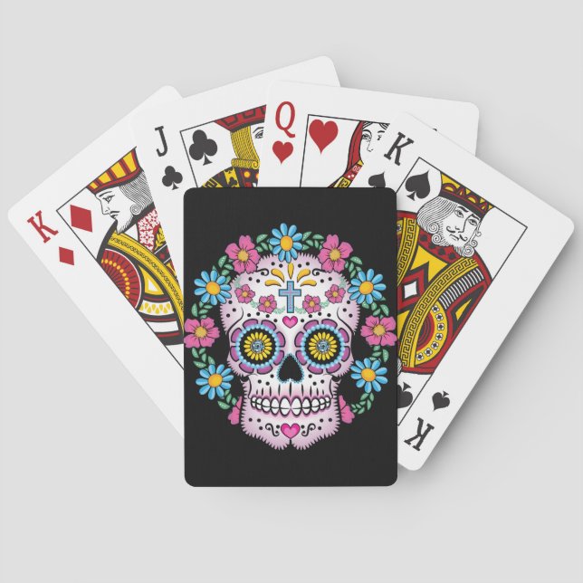Dia de los Muertos Skull Playing Cards (Back)