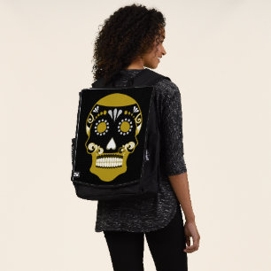 Día De Los Muertos Skull Print Backpack
