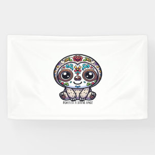 Dia De Los Muertos Sloth Active T-Shirt Banner