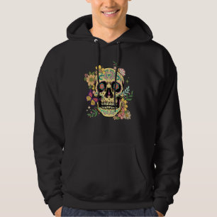 Dia De Los Muertos Sugar Skull Flower Day Of The D Hoodie