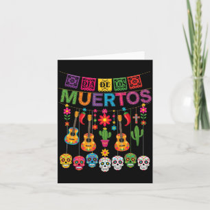 Dia-De-Los-Muertos Sugar Skull Hanging Card