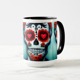 Dia de Los Muertos Sugar Skull Mug