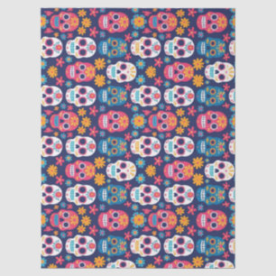 Día de los Muertos Sugar Skull Tissue Paper