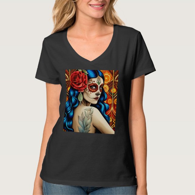 Día de los Muertos  T-Shirt (Front)