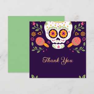 Dia De Los Muertos  Thank You Card