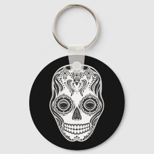 Dia de los Muertos That Girl Skull Key Ring
