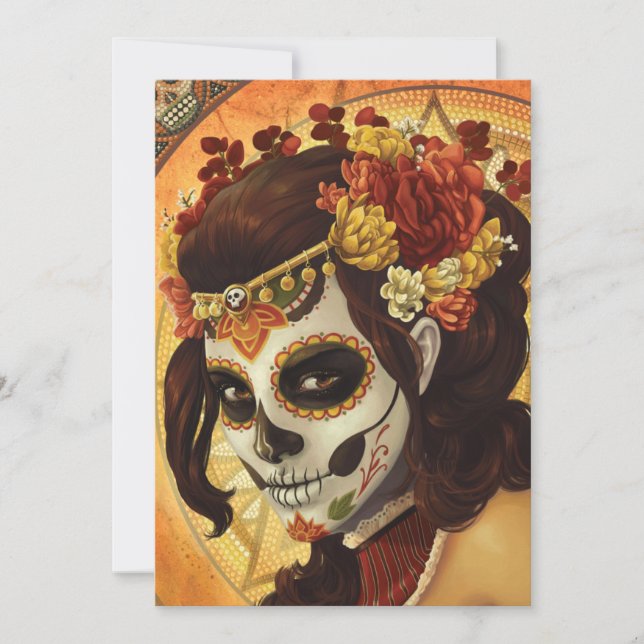 Dia De Los Muertos Throw Pillow (Front)
