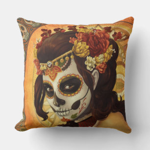 Dia De Los Muertos Throw Pillow