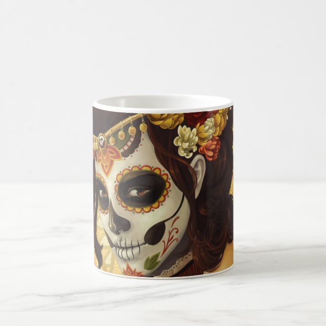 Dia De Los Muertos Throw Pillow Coffee Mug (Center)