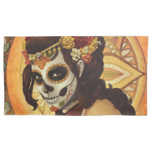 Dia De Los Muertos Throw Pillow Pillowcase