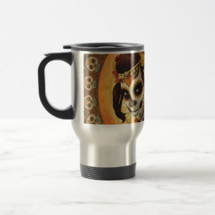 Dia De Los Muertos Throw Pillow Travel Mug