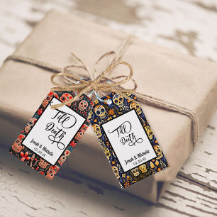 Día de los muertos Till Death party or Wedding  Gift Tags