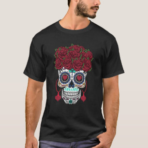 Dia De Los Muertos Valentines Day Roses Valentine T-Shirt