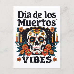 Día De Los Muertos Vibes Oaxaca Day of the Dead  Holiday Postcard
