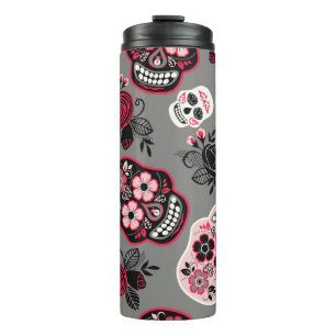 Dia de los Muertos: Vintage Pattern Thermal Tumbler