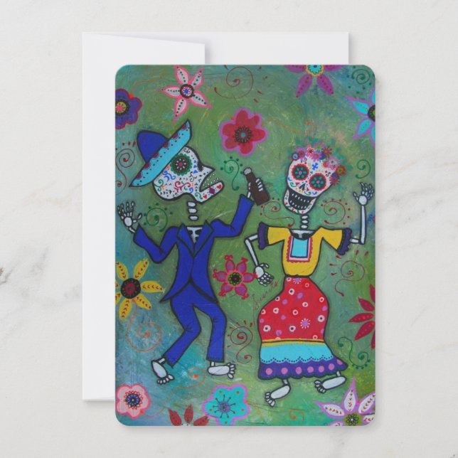 DIA DE LOS MUERTOS WEDDING INVITATION (Front)