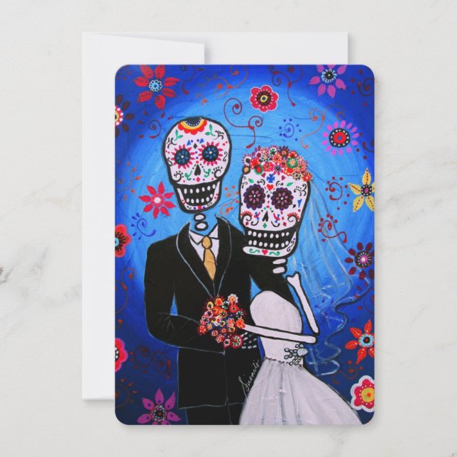 DIA DE LOS MUERTOS WEDDING INVITATION (Front)