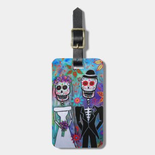 DIA DE LOS MUERTOS WEDDING LUGGAGE TAG