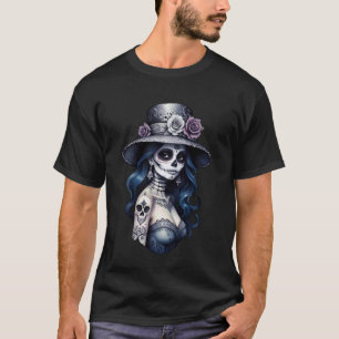 Dia de Los mutertos - Calavera La Catrina Portrait T-Shirt