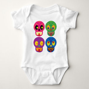 Dia de los todos los muertos baby bodysuit
