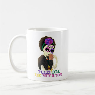 Día de muerto frida kahlo mug