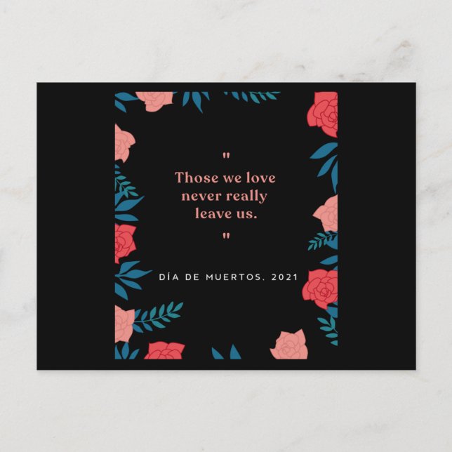 Dia De Muertos 2021 Holiday Postcard (Front)