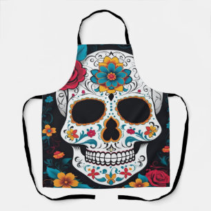 Día de Muertos Apron - Sugar Skull Design