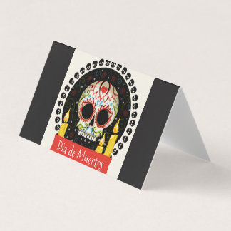 Dia de muertos business card
