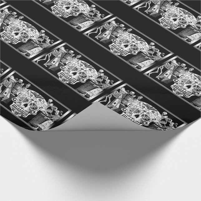 Día de Muertos/Day of the Dead Wrapping Paper (Corner)