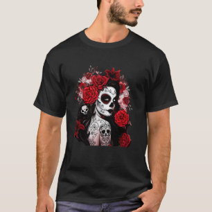 Dia De Muertos La Catrina Day Of The Dead Sugar Sk T-Shirt