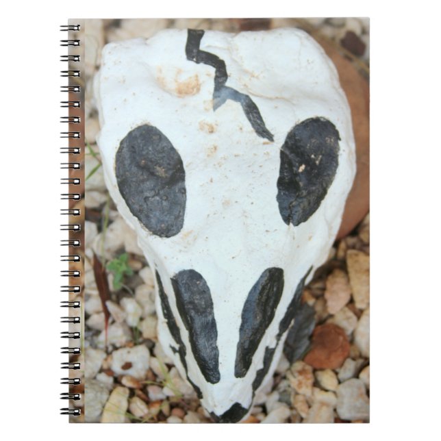 Dia de Muertos painted skull Notebook (Front)
