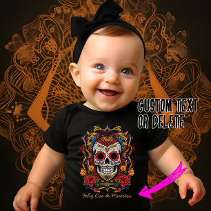 Dia de Muertos☠️ Sugar Skull Baby Bodysuit