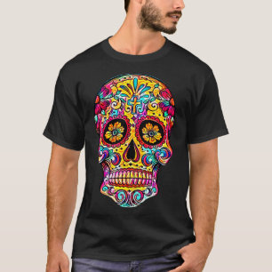 Dia de Muertos Sugar Skull Halloween Costume Day D T-Shirt