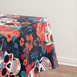 💀Día de Muertos, sugar skulls Tablecloth