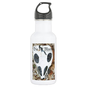 dia del muerte painted skull 532 ml water bottle