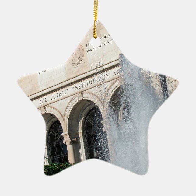 DIA - Detroit Institute of Arts Ceramic Tree Decoration (Front)