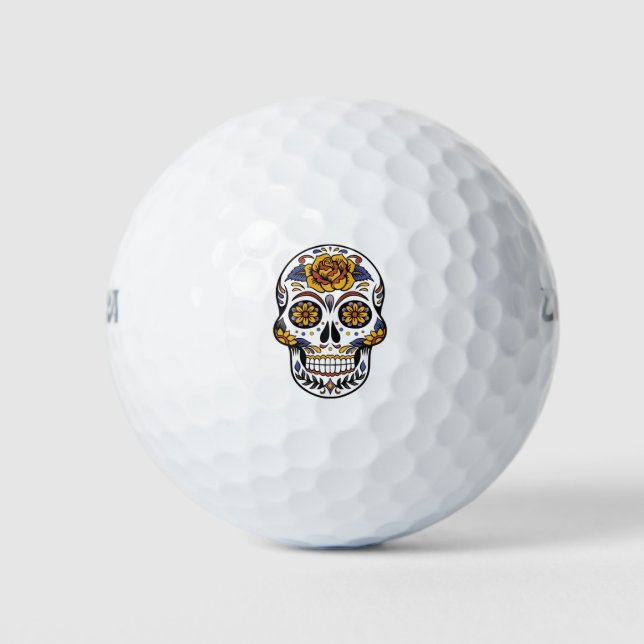 Dia e Los Muertos Golf Balls (Front)