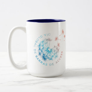 Día Global de Barras de Access taza Two-Tone Coffee Mug