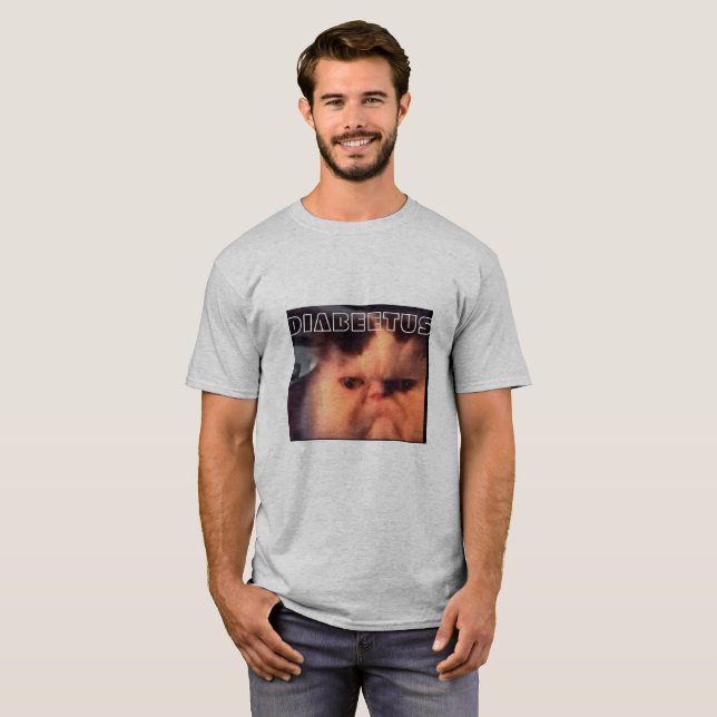 Diabeetus Cat T-Shirt (Front Full)