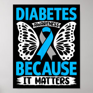 Diabetes Awareness Because It S  Poster
